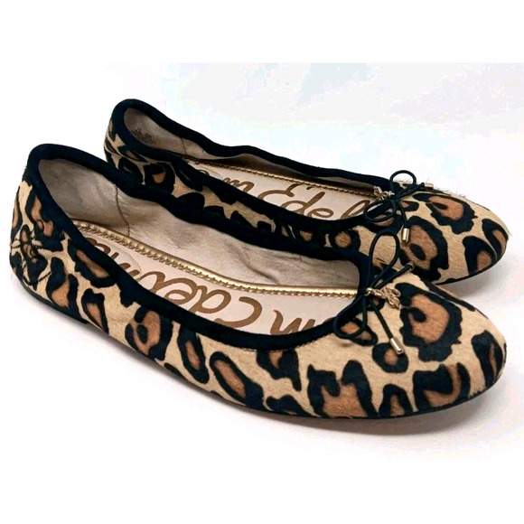 Sam Edelman “Felicia” Leopard Print Ballet Flats Women’s Size 8.5M - Picture 1 of 10